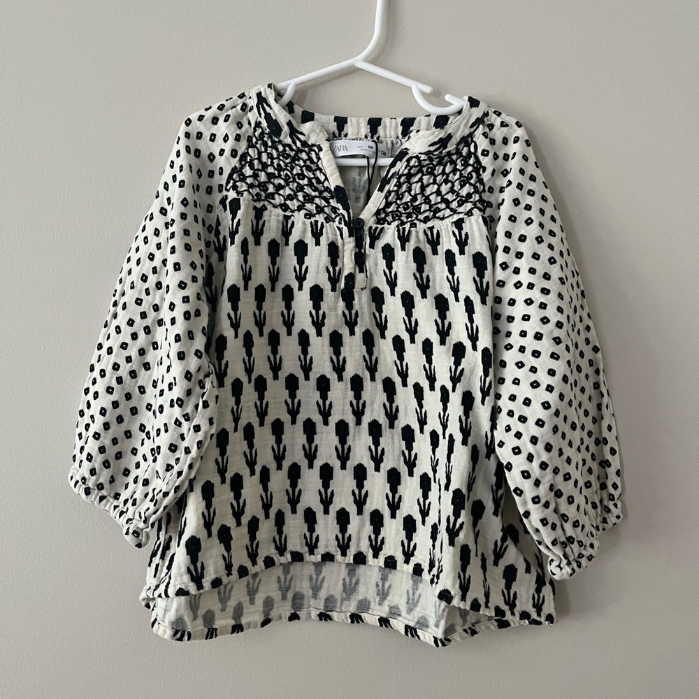 Zara girls peasant blouse Size 8